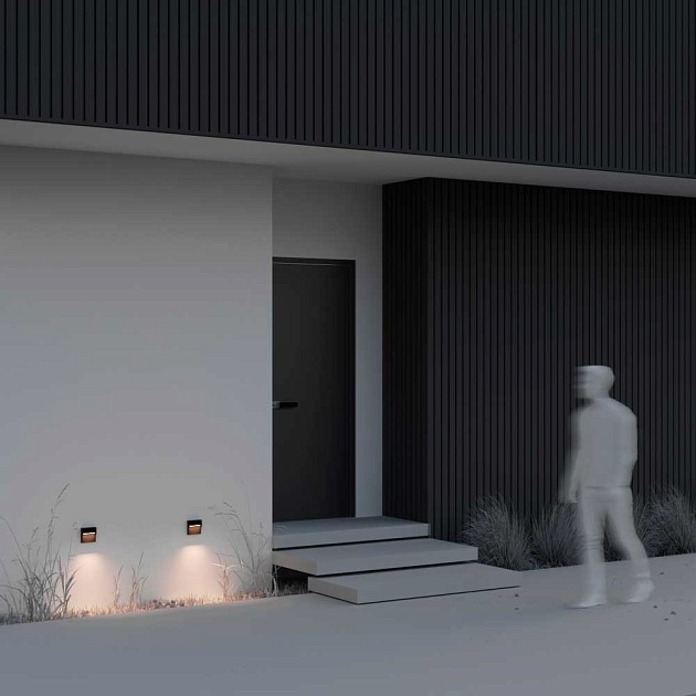 Уличный настенный светодиодный светильник Maytoni Mane O047SL-L3B3K Фото № 8