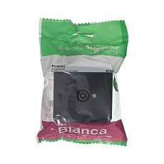 ТВ-розетка Systeme Electric Blanca антрацит BLNTA000016