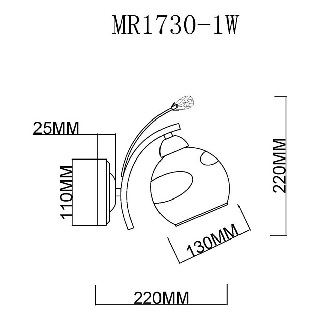 Бра MyFar Stella MR1730-1W изображение 2 Бра MyFar Stella MR1730-1W Фото № 2