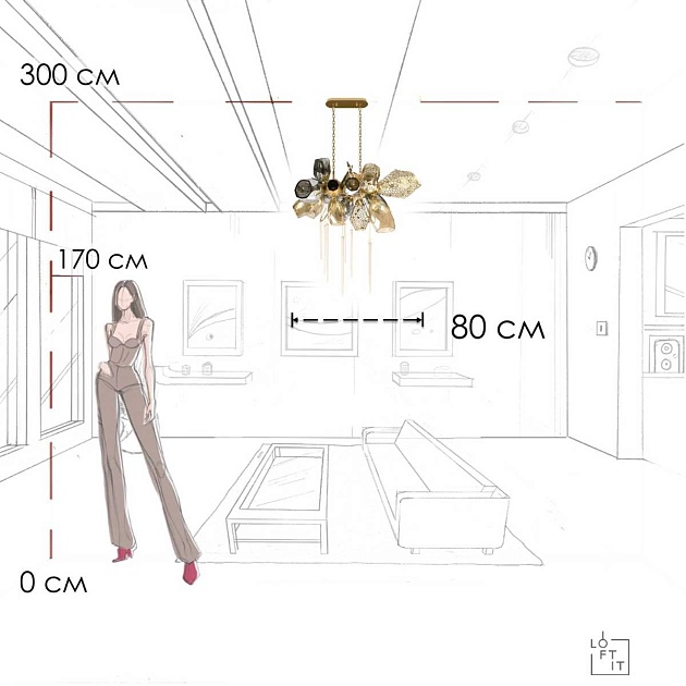 Подвесная люстра LOFT IT Britannica 10401/800L Фото № 2