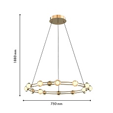 Подвесная светодиодная люстра Favourite Rondell 4382-15P 1