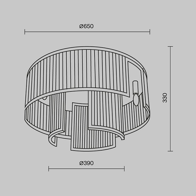 Потолочная люстра Maytoni Frame MOD174CL-09G Фото № 3