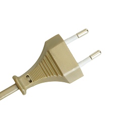 Сетевой шнур с выключателем, 230V 1,9м золото, KF-HK-1-2 4