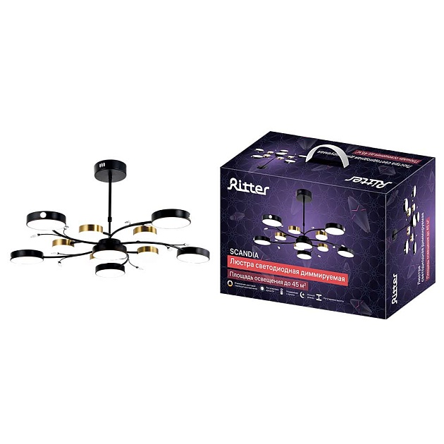 Потолочная люстра Ritter SCANDIA 51651 8 изображение 1 Потолочная люстра Ritter SCANDIA 51651 8 Фото № 1