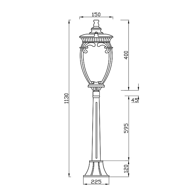 Уличный светильник Maytoni Fleur O414FL-01GB1 изображение 11 Уличный светильник Maytoni Fleur O414FL-01GB1 Фото № 11