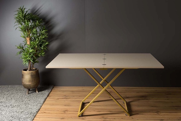 Стол-трансформер Levmar Compact G41/S90 (капучино/золото) 3695809301 изображение 2 Стол-трансформер Levmar Compact G41/S90 (капучино/золото) 3695809301 Фото № 2