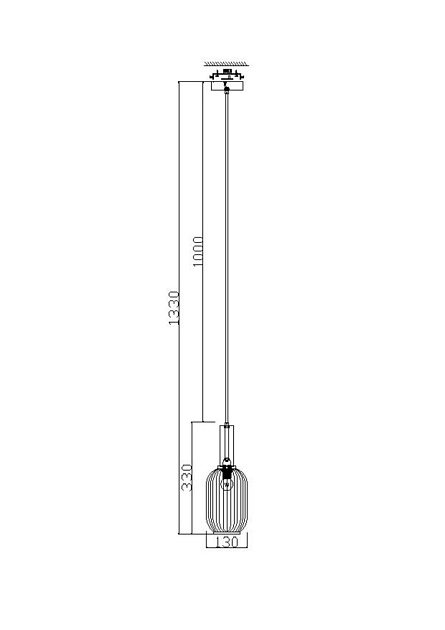 Подвесной светильник Freya Zelma FR8013PL-01AM Фото № 2