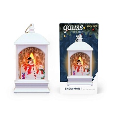 Светодиодный фонарь "Снеговик" Gauss Holiday HL030 1