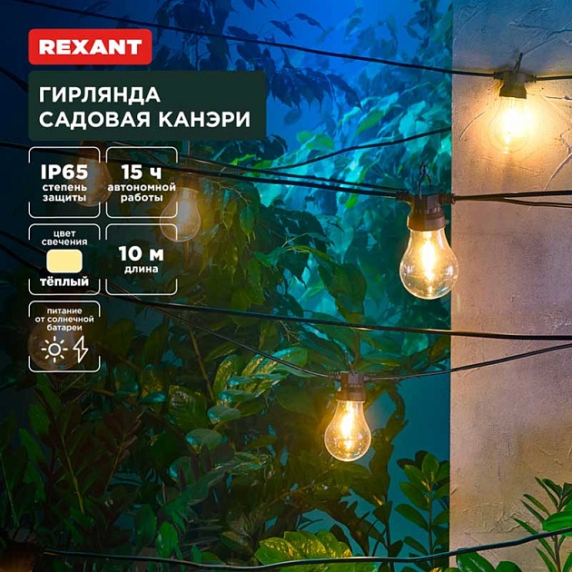Уличная гирлядна REXANT 602-2421 Фото № 1