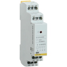 Реле промежуточное модульное OIR 3 контакта 16А 12В AC/DC IEK OIR-316-ACDC12V