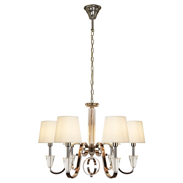 Подвесная люстра iLamp Alesti P2424-6 Nickel Фото № 1