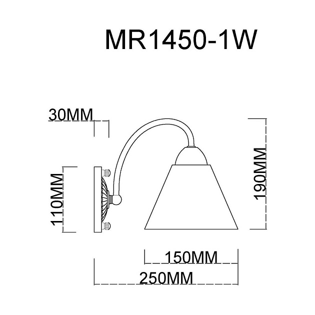 Бра MyFar Anna MR1450-1W изображение 2 Бра MyFar Anna MR1450-1W Фото № 2