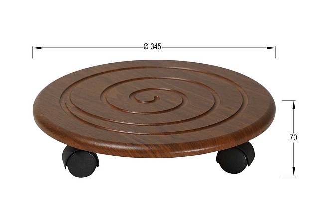 Подставка для цветов Мебелик Спираль (2шт) 004712 изображение 3 Подставка для цветов Мебелик Спираль (2шт) 004712 Фото № 3