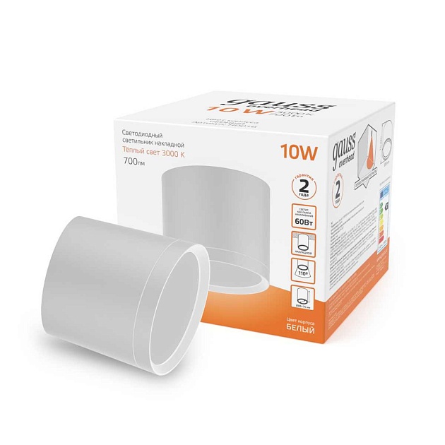 Потолочный светодиодный светильник Gauss Overhead HD025 Фото № 4