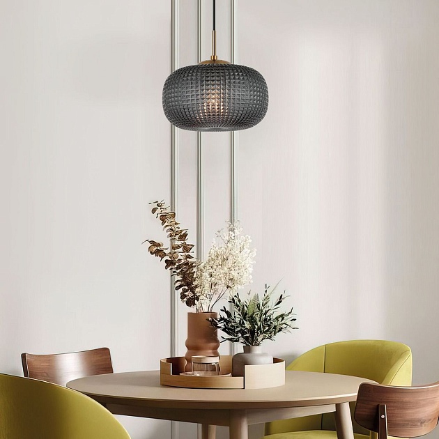 Подвесной светильник Eurosvet Gem 50262/1 темно-серый Фото № 6