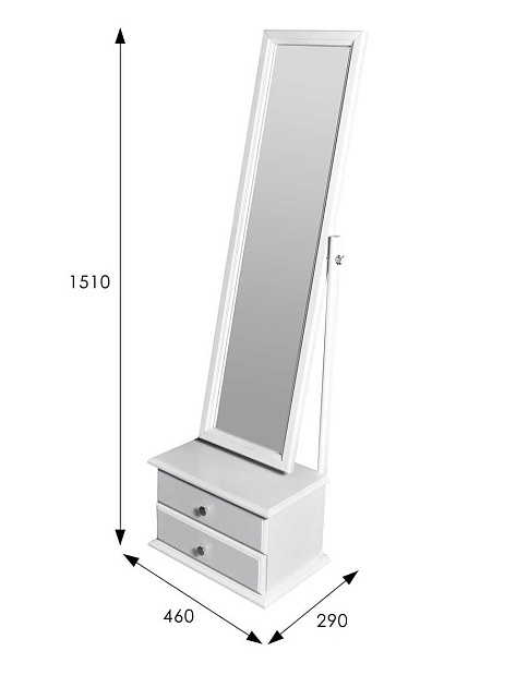 Зеркало напольное Мебелик Селена 005459 Фото № 3
