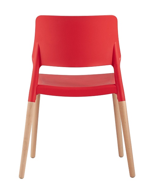 Кухонный стул Stool Group BISTRO красный с деревян. Ножками 8086 RED Фото № 3