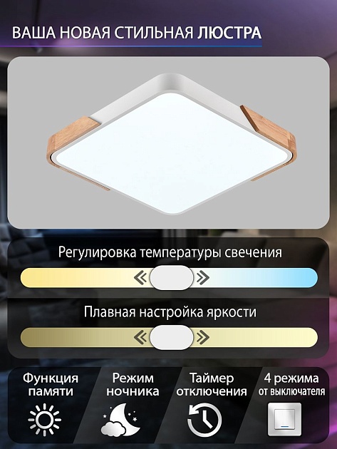 Потолочный светодиодный светильник Natali Kovaltseva LED LAMPS 81410 изображение 2 Потолочный светодиодный светильник Natali Kovaltseva LED LAMPS 81410 Фото № 2