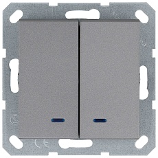 Выключатель двухклавишный Jasmart G3023NS