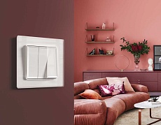 Комплект механизма 3-кл выключателя AMBRELLA VOLT ALFA Белый глянец QUANT (AP1050, VM133) MA105010 2