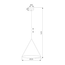 Подвесной светильник TK Lighting 3281 Cono 1