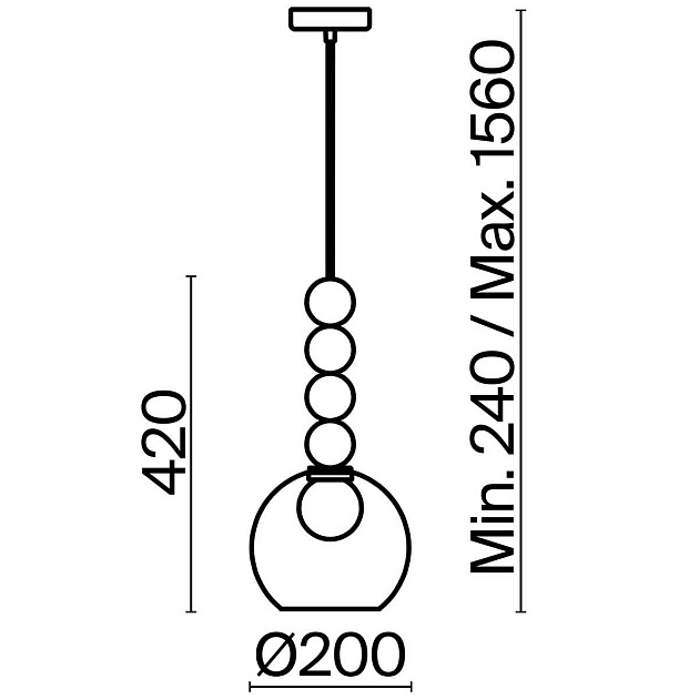 Подвесной светильник Freya Focus FR5220PL-01G6 Фото № 2
