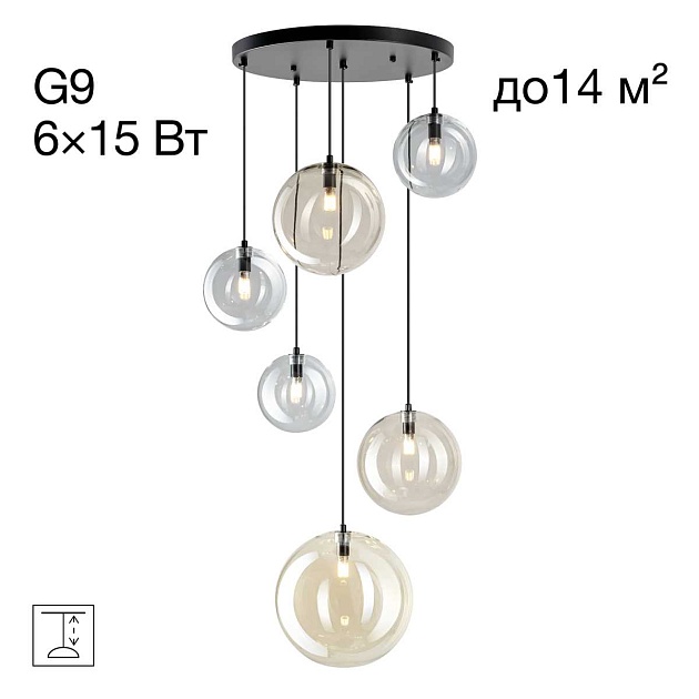 Люстра каскадная Citilux ORTON CL202163 Фото № 1