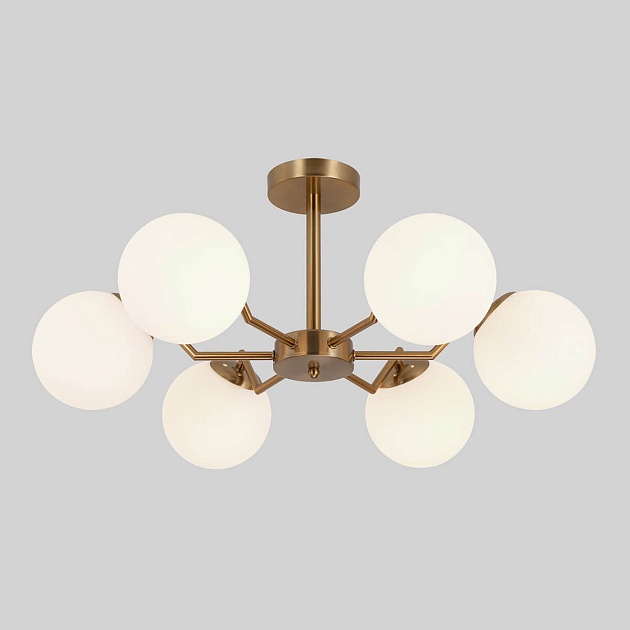 Подвесная люстра Eurosvet Frost 70154/6 латунь изображение 1 Подвесная люстра Eurosvet Frost 70154/6 латунь Фото № 1