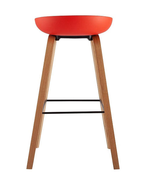Барный стул Stool Group LIBRA красный деревян. ножки 8319 RED Фото № 3