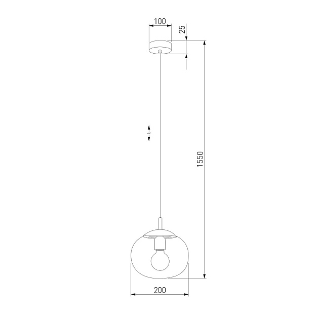 Подвесной светильник TK Lighting 5825 Vibe Фото № 2