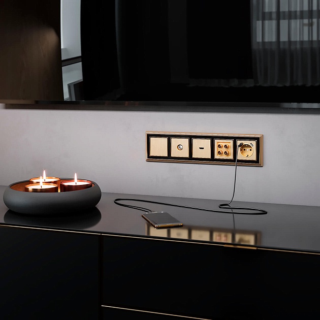 ТВ-розетка оконечная Werkel шампань рифленый W1183010 4690389160639 изображение 4 ТВ-розетка оконечная Werkel шампань рифленый W1183010 4690389160639 Фото № 4