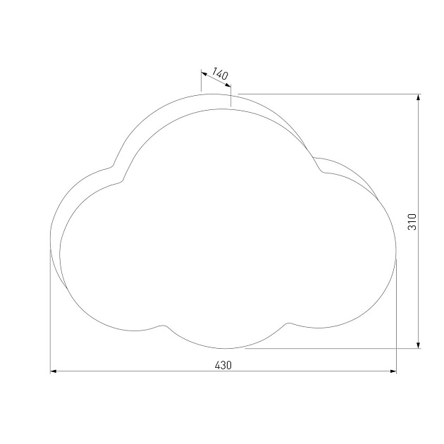 Настенный светильник TK Lighting 10006 Cloud Фото № 2