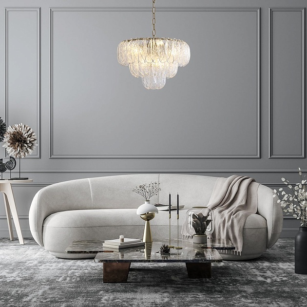 Подвесная люстра Indigo Dalia 12034/11P Brass V000374 изображение 5 Подвесная люстра Indigo Dalia 12034/11P Brass V000374 Фото № 5