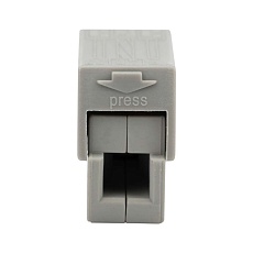 Строительно-монтажная клемма СМК 224-112 для светильника на 2 проводника 1.0-2.5/0.5-2.5 мм², белая (5 шт./уп.) REXANT 07-2411-5 1