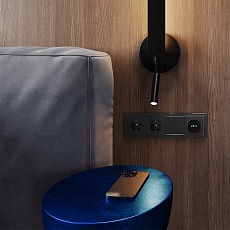 Рамка стеклянная Voltum S70 на 4 поста, (титан, стекло) VLS110406 3