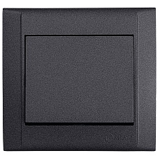 Выключатель Makel 1-кл. СП Defne 10А IP20 дым. металлик 42050001