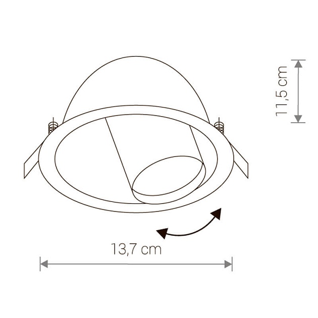 Встраиваемый светильник Nowodvorski Dot 8826 изображение 2 Встраиваемый светильник Nowodvorski Dot 8826 Фото № 2
