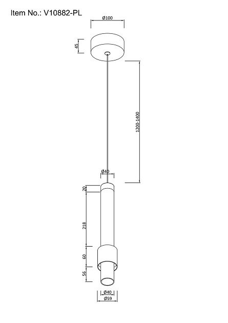 Подвесной светодиодный светильник Moderli Elli V10882-PL Фото № 2