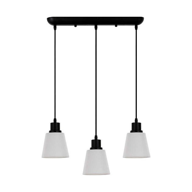 Подвесной светильник ЭкономСвет 18091/3P BK WT изображение 1 Подвесной светильник ЭкономСвет 18091/3P BK WT Фото № 1