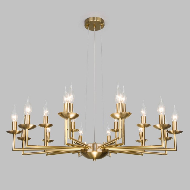 Подвесная люстра Eurosvet Cariso 60150/18 латунь Фото № 1