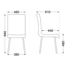 Кухонный стул AksHome Mira пыльная роза, велюр 67046 1