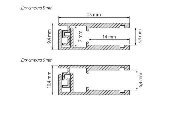Профиль Arlight KLUS-GLASS-56-2000 ANOD 019193 Фото № 6