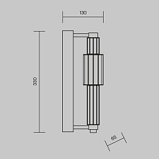 Настенный светильник Maytoni Verticale MOD308WL-L9CH3K 1