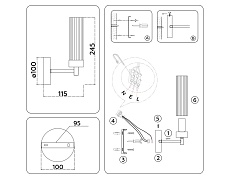 Бра Ambrella Light High Light Modern LH55154 1