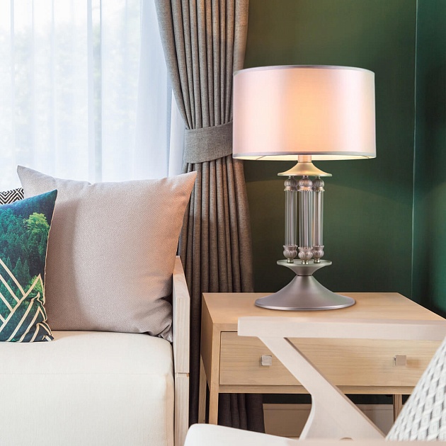 Настольная лампа Eurosvet 01045/1 сатин-никель изображение 4 Настольная лампа Eurosvet 01045/1 сатин-никель Фото № 4