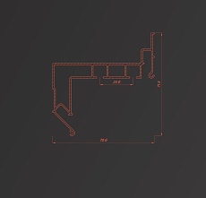Профиль Flexy GARDINA2 01 для изготовления скрытых карнизных ниш 40 GARDINA2 01 9016 2