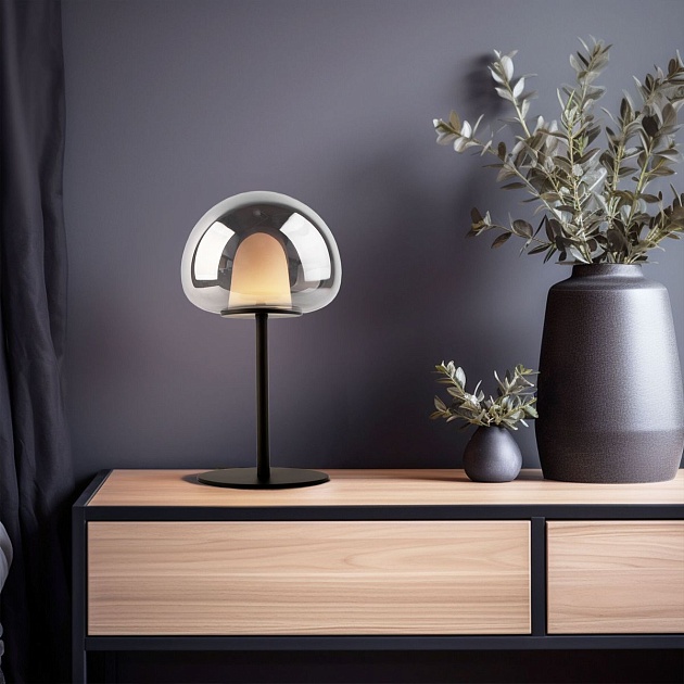 Настольная лампа Eurosvet Twice 90326/1 черный изображение 4 Настольная лампа Eurosvet Twice 90326/1 черный Фото № 4