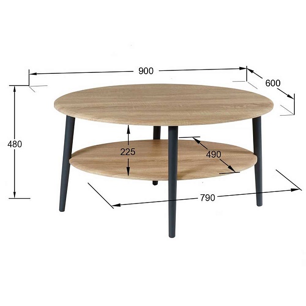 Журнальный стол Мебелик Эль СЖ-01 000580 изображение 3 Журнальный стол Мебелик Эль СЖ-01 000580 Фото № 3