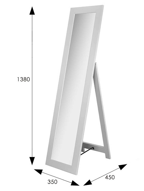 Зеркало напольное Мебелик BeautyStyle 8 005658 Фото № 3