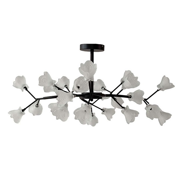 Потолочная люстра ЭкономСвет 11115/24BK WT Фото № 1